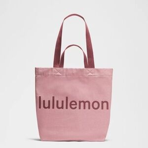 Lululemon Double-Handle Canvas Tote Bag 17L- Red Clay/Rockwood